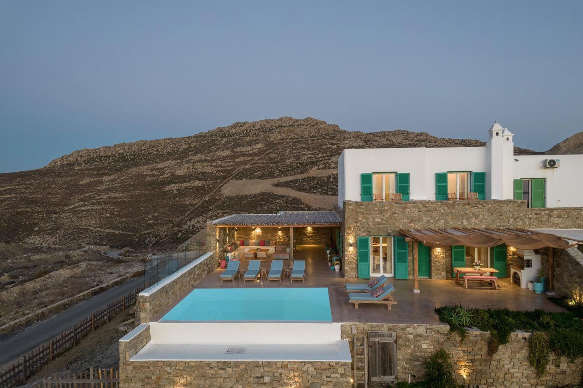 Villa Joy - Sunset Sea View Villa Mykonos Town المظهر الخارجي الصورة